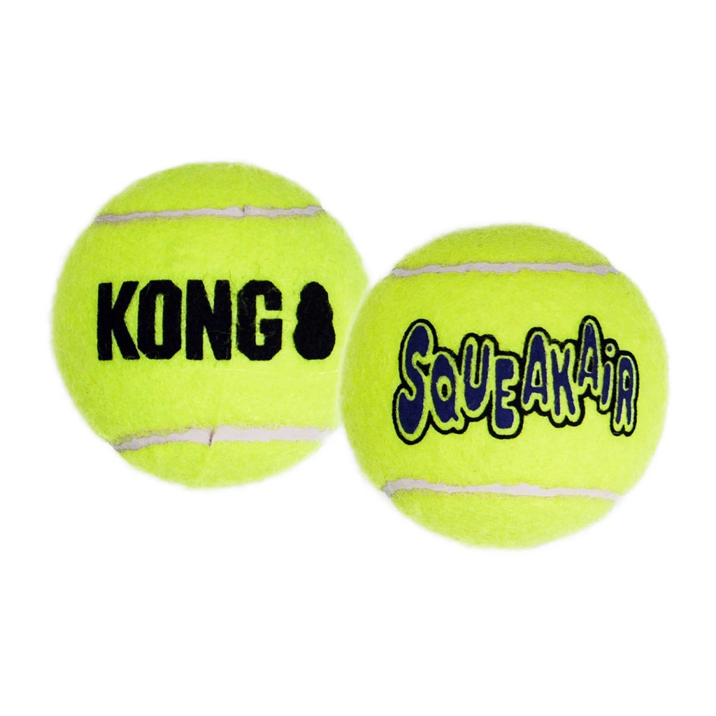 SqueakAir AST1 Dog Toy, L, Squeaker, Ball, Yellow, 2PK