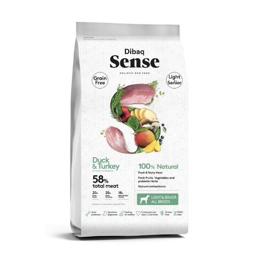 Dibaq Sense Light & Senior Pato y Pavo - 12kg
