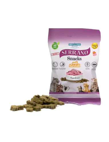 Mediterranean Natural Serrano Snacks para Gatos Sardinas - 50g