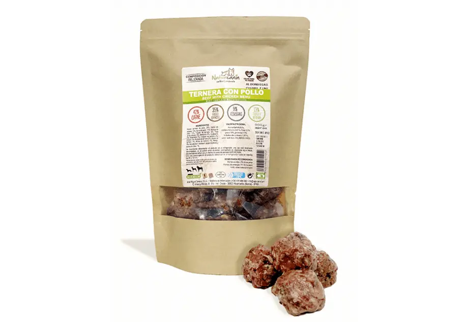 Naturcanin Barf Albondigas Ternera con Pollo - 900g