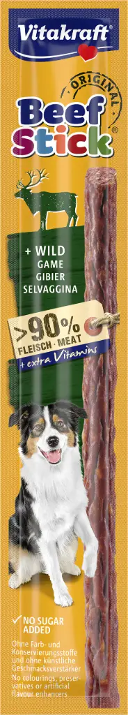 Vitakraft Beef-Stick Wild (Salvaje) 90% Carne  - 12g