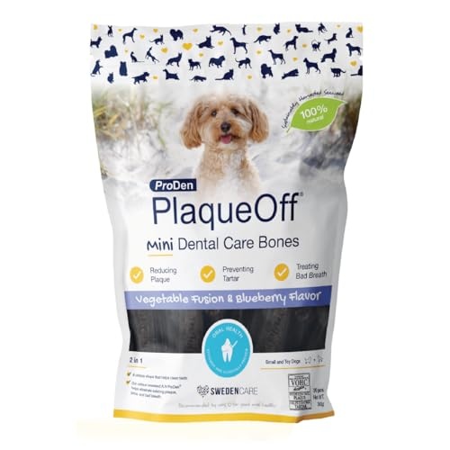 ProDen Plaque Off Mini Dental Bones Vegetable Fusion and Blueberry - 340g