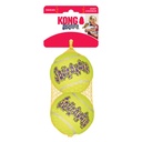 SqueakAir AST1 Dog Toy, L, Squeaker, Ball, Yellow, 2PK