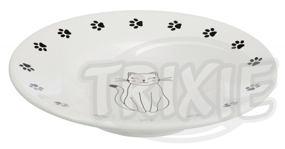 Trixie Plato de Cerámica para Gatos de Razas de Nariz Corta - 0,2 Litros