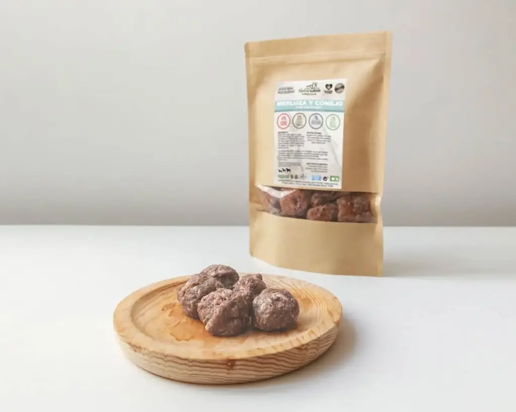 Naturcanin Barf Albóndigas Merluza y Conejo - 900g 