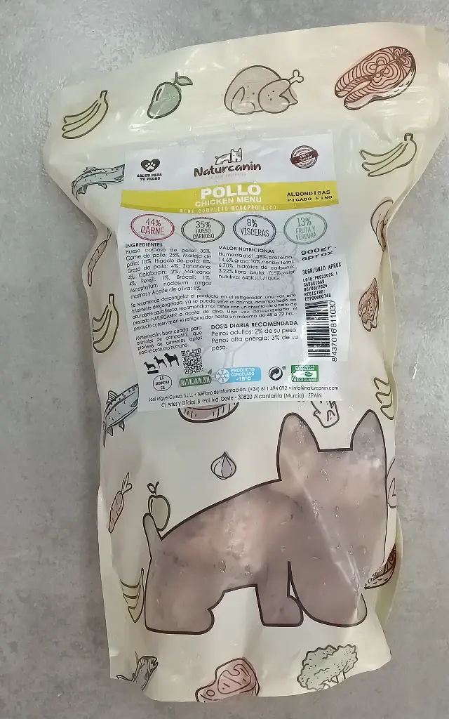 Naturcanin Barf Albóndigas (Pollo) - 900g  