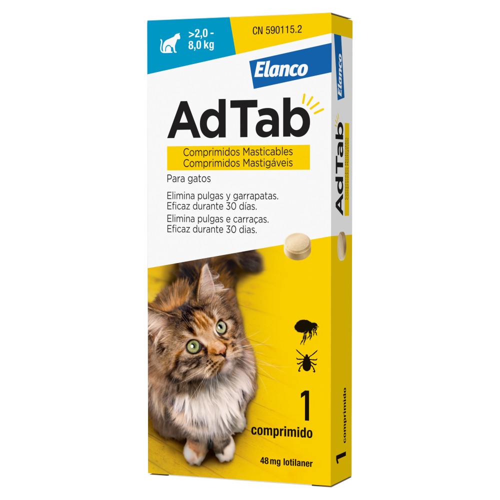 AdTab Para Gatos de 2-8Kg Gato 