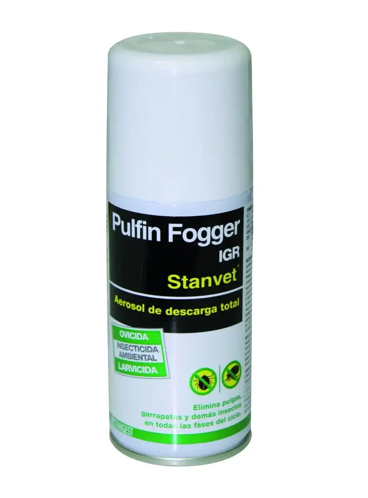 Stangest Pulfin Fogger IGR Bomba Insecticida ,Ovicida y Larvicida . Aerosol de descarga total 150ml