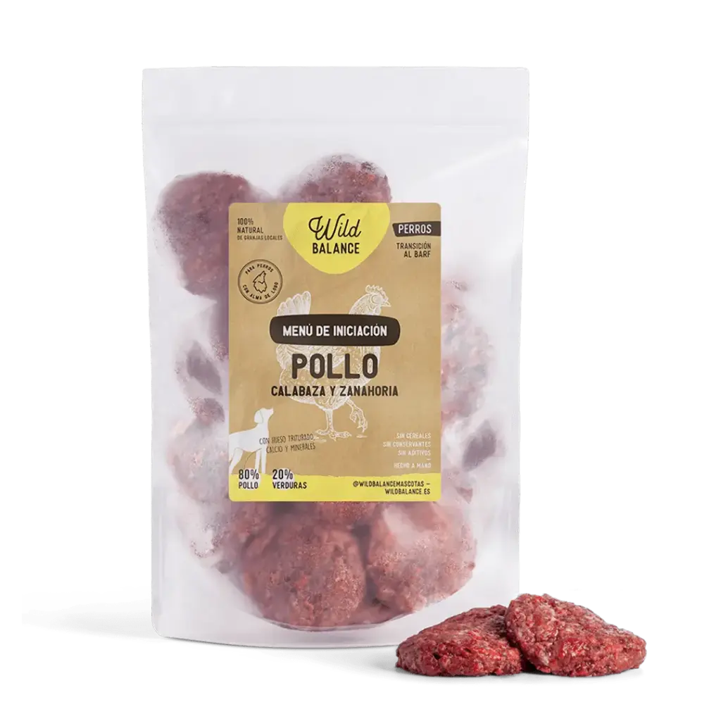 Wild Balance Barf Menu Iniciación Pollo, Calabaza y Zanahoria- 1kg