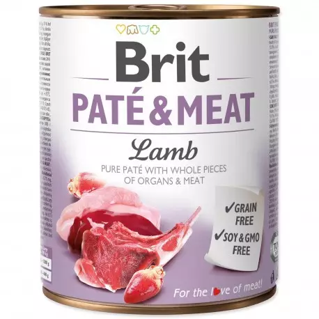Brit pate cordero 800 g 