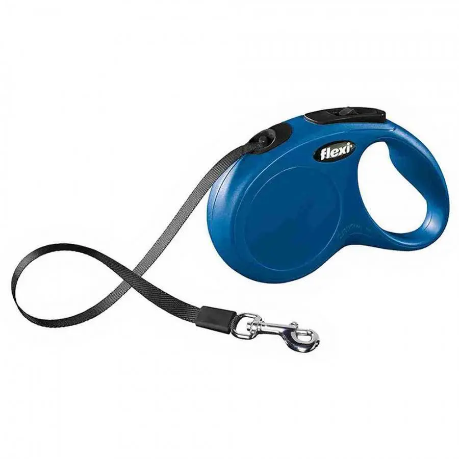 Flexi Classic Correa Extensible De Cinta 5m Azul S