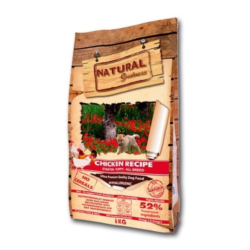 Natural Greatness Chicken Recipe-Pienso De Pollo Sin Cereales-Hipoalergénico- Para Cachorros - 2kg