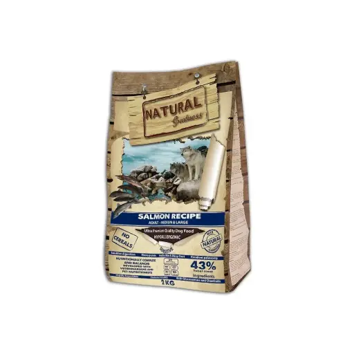 Natural Greatness Salmon Recipe Sensitive-Pienso de Salmon-Hipoalergénico- Para Perros Adult -2kg