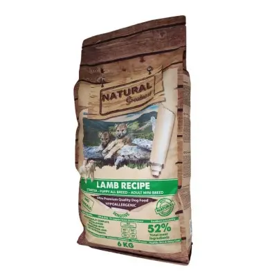 Natural Greatness Lamb Recipe-Mini- Pienso de Cordero-Hipoalergénico- Para Perros De Raza Pequeña- Cachorros y Adultos  - 6kg