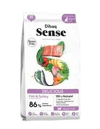 Dibaq Sense Pescado y pavo Delicious Gato - 1,5kg
