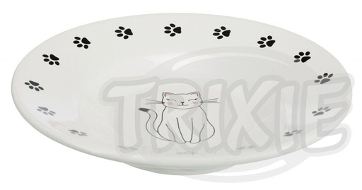 Trixie Plato de Cerámica para Gatos de Razas de Nariz Corta - 0,2 Litros