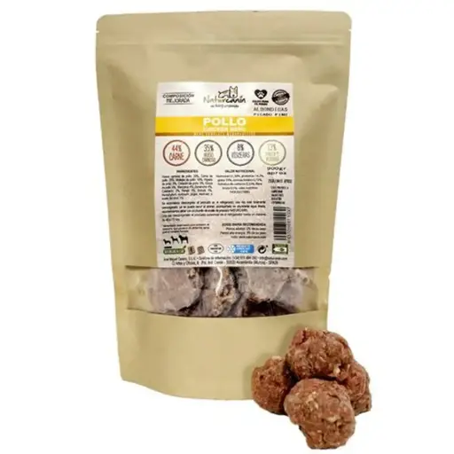 Naturcanin Barf Albóndigas De Pollo - 900g  
