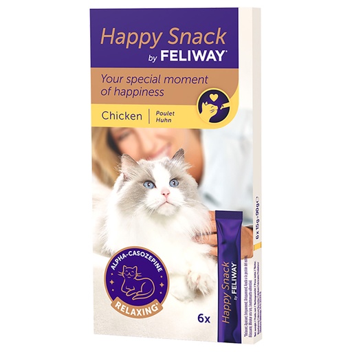 Feliway Happy Snack con Pollo 6 Piezas - 90 G