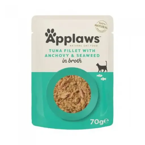 Applaws Sobre Atún con Anchoa y Algas en Caldo - 70g