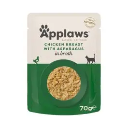 Applaws Sobre Pechuga de Pollo con Espárragos en Caldo - 70g