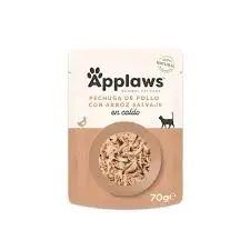 Applaws Sobre Pechuga de Pollo con Arroz Salvaje en Caldo - 70g