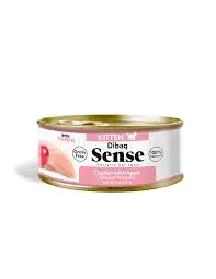 Dibaq Sense Lata Gatito Pollo con Manzana - 70g