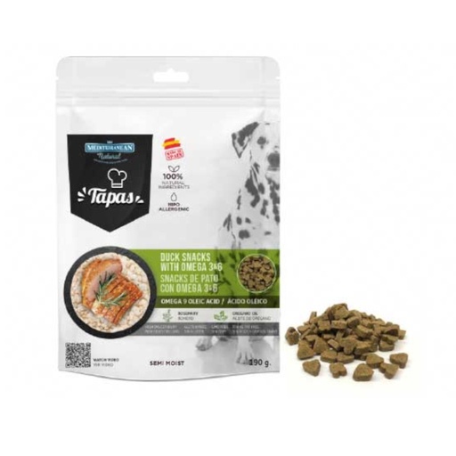 Mediterranean Natural Premio Tapas De Pato Para Perros