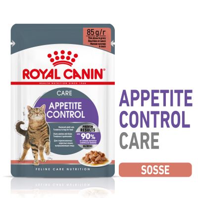 Royal Canin Cuidado del Control del Apetito en Salsa Alimento Húmedo para Gatos Adultos, 85 g
