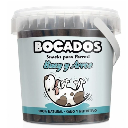 Bocados Snack para Perro Buey y Arroz