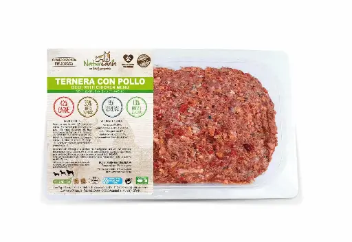 Naturcanin Barf Menu Ternera Y Pollo  1kg