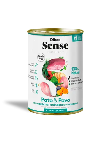 Dibaq Sense Pato y Pavo Lata - 380g 