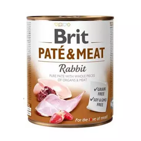 Brit paté conejo 800g 