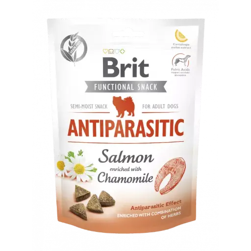 Brit snacks salmón y manzanilla 150g 