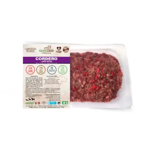 Naturcanin Menú cordero Barf 1 kg