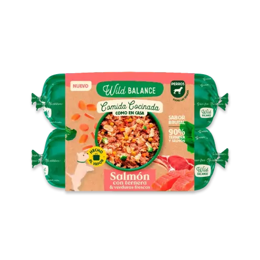 Wild Balance Comida Cocinada Salmón con Ternera & Verduras - 1,3kg