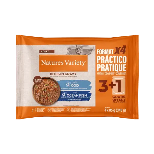 Nature's Variety Adult Pack-2x bacalao 2x pescado del oceano 4x85g