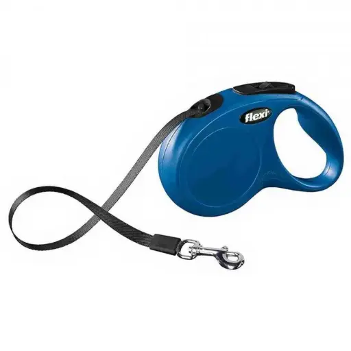 Flexi Classic Correa Extensible De Cinta 5m Azul S
