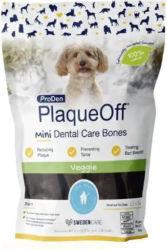 Plaque Off ProDen Mini Dental Care Bones Veggie -340g
