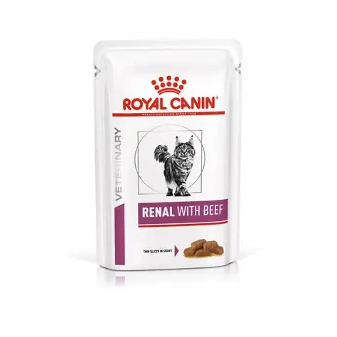 Royal Canin Sobre Para Gatos Renal With Beef -85g